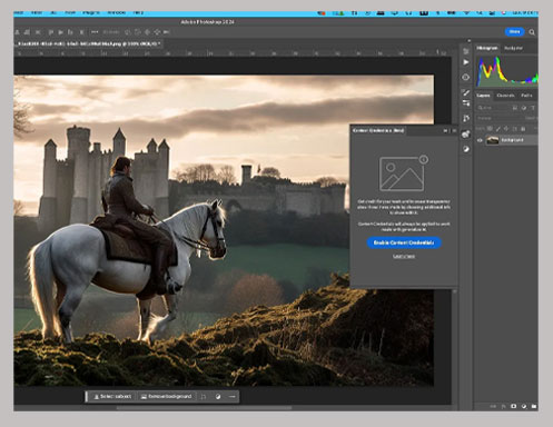 Photoshop interface