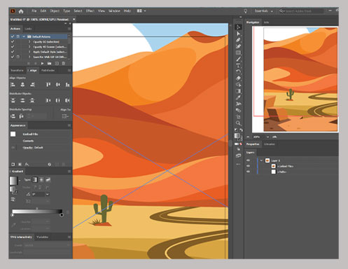 Illustrator interface